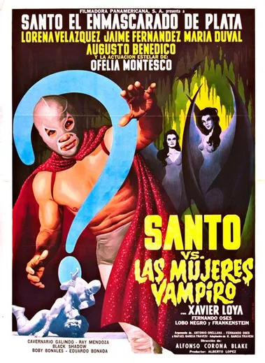 Santo vs las mujeres vampiro poster