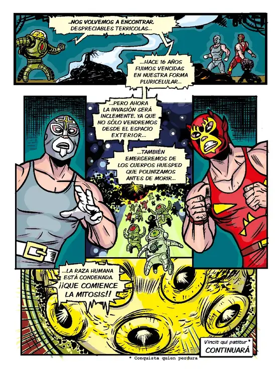 Viñeta 5 - Invacion de las esporas del espacio exterior